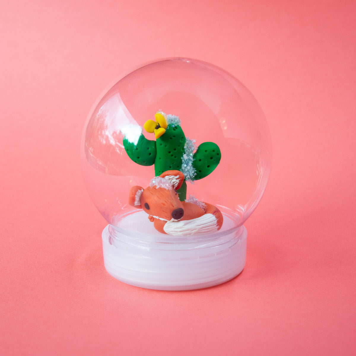 Desert Fox Snow Globe